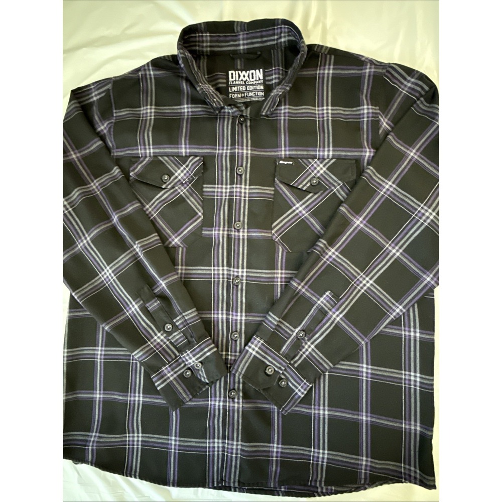 Dixxon Flannel Limited Edition Snap-On Tools Flannel Plaid purple 2XL Shirt